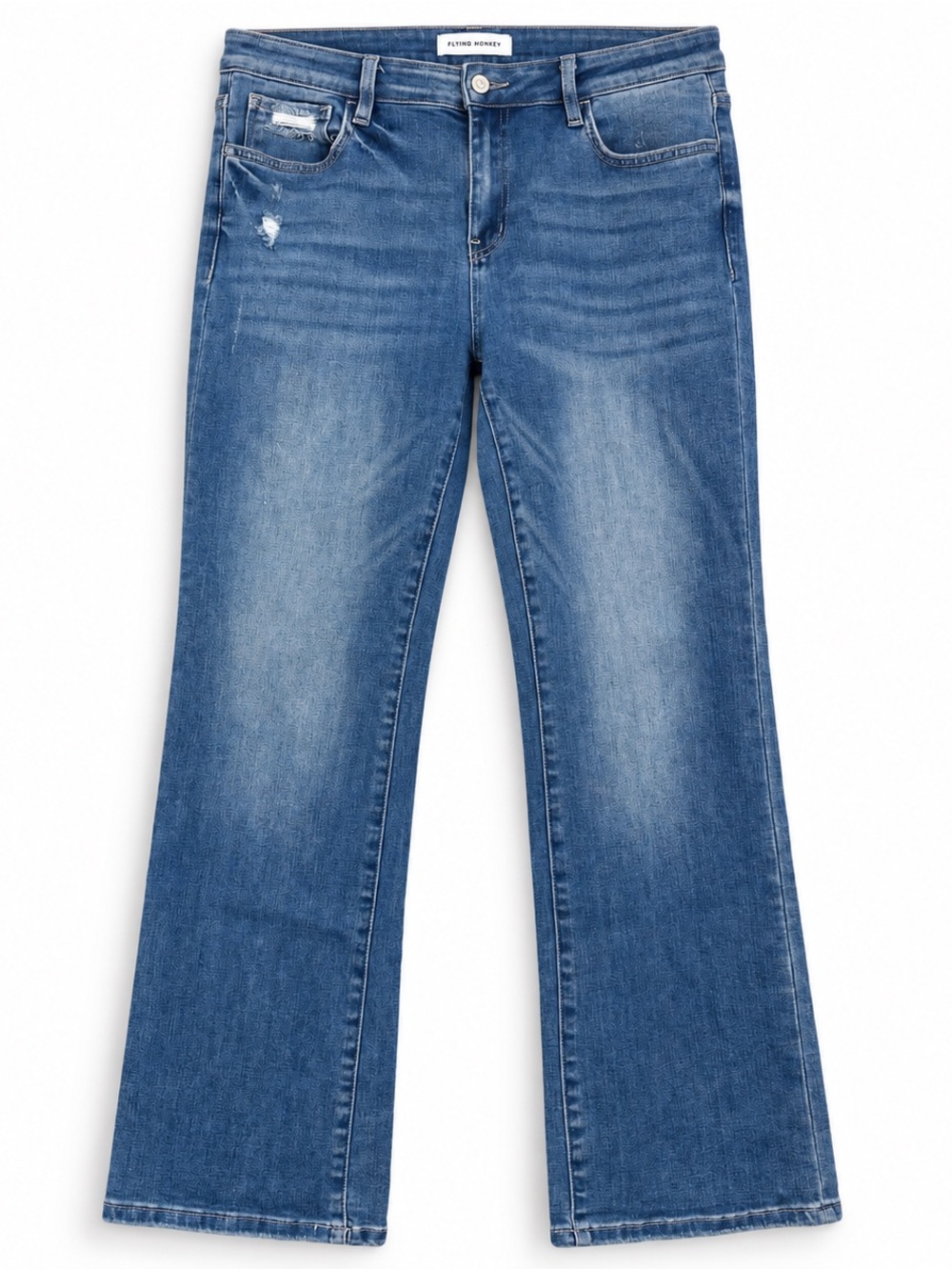 Flying Monkey Petite Stretch Ankle Jeans Medium Wash Size 30P NWOT